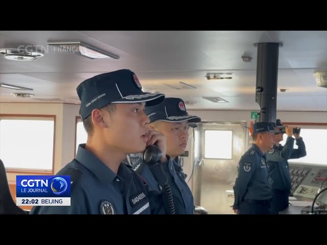 ⁣Mise en garde des navires philippins entrant illégalement dans les eaux près de l'île de Huangy