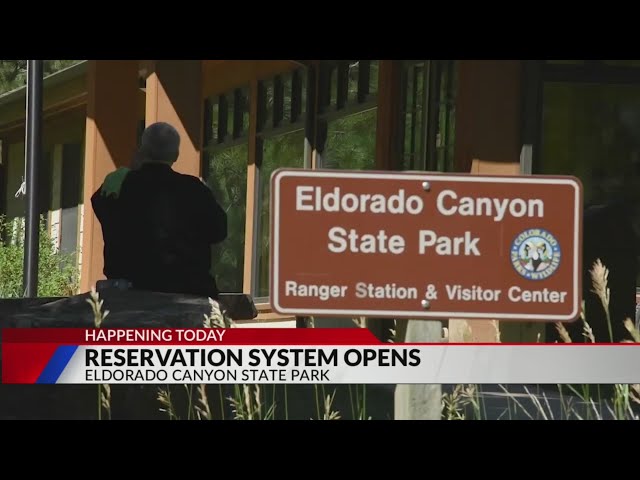 ⁣Eldorado Canyon State Park requiring vehicle reservations some days