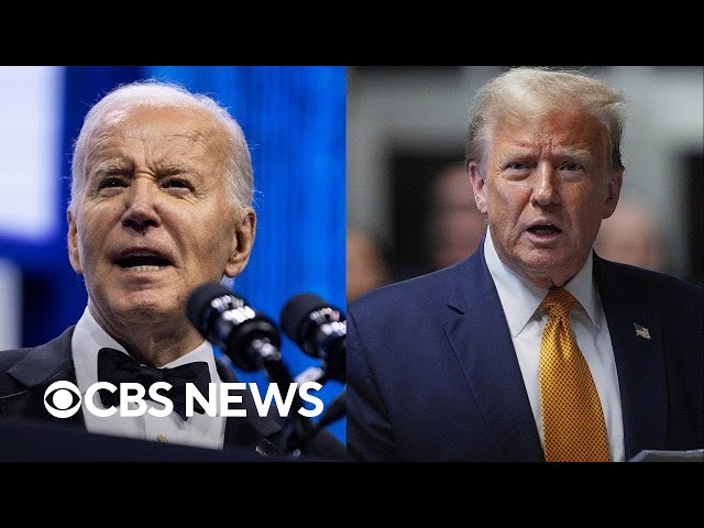 ⁣Biden challenges Trump to 2 debates, Trump says he's ready to go