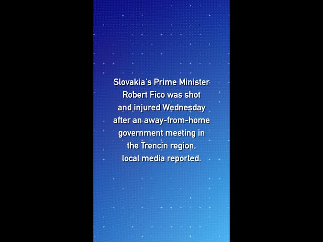 ⁣Slovak PM shot and wounded