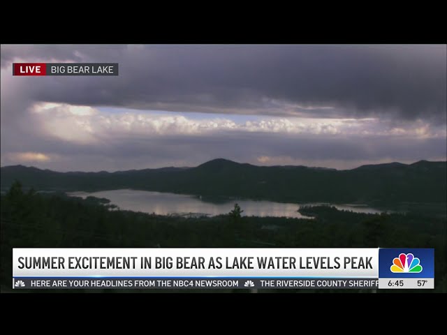 ⁣Big Bear Lake water level at highest in 12 years