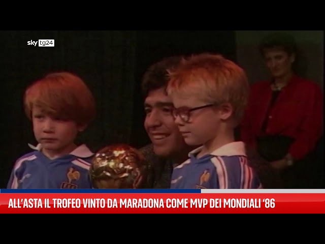 All'asta il trofeo di Maradona come MVP dei mondiali 1986