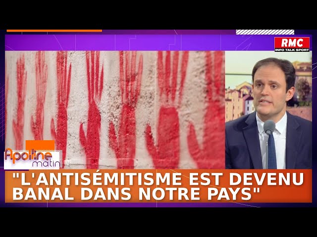 ⁣"L'antisémitisme est devenu banal dans notre pays", constate Yonathan Arfi, président