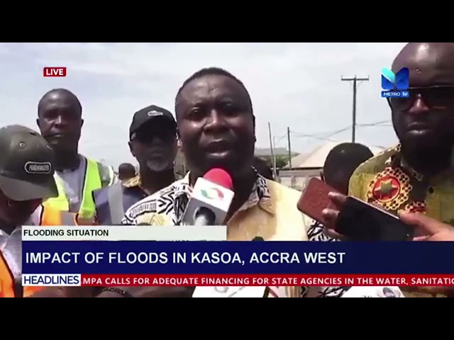 ⁣Impact of floods at kasoa; Accra, West