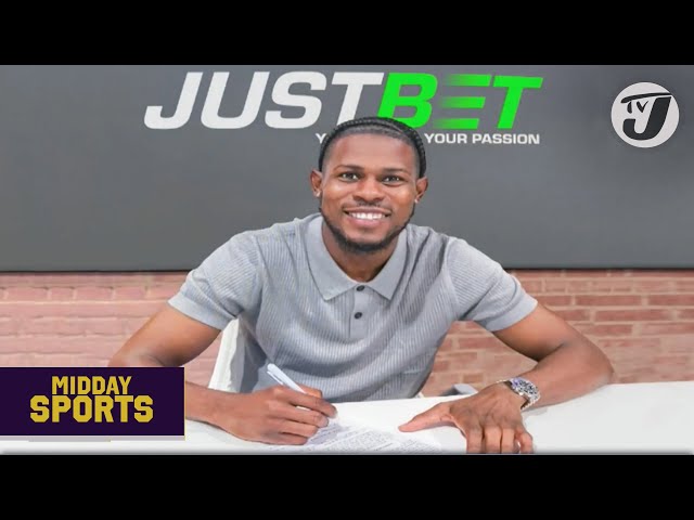 ⁣Reggae Boyz Blake becomes Justbet Ambassador | TVJ Midday Sports News