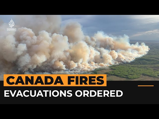 ⁣Wildfires spread across western Canada | #AJshorts