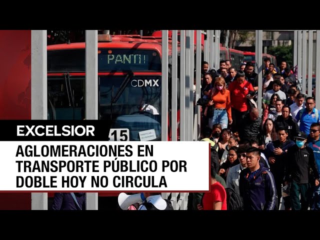 Contingencia ambiental en la CDMX causa estrago al transporte público