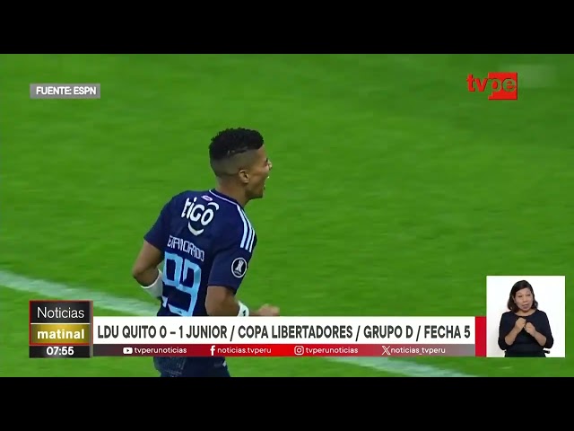 ⁣Copa Libertadores: Junior ganó 1-0 a LDU y es líder del Grupo D