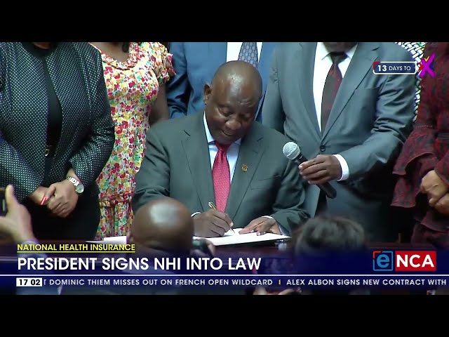 ⁣National Health Insurance | President Ramaphosa signs NHI into law