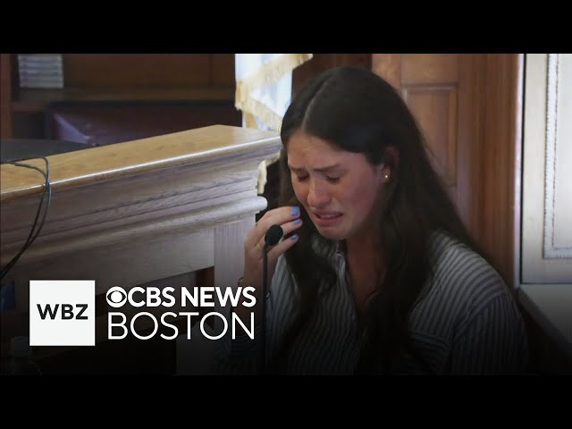 ⁣Karen Read murder trial witness Allie McCabe breaks down crying on stand: "A lot of harassment&