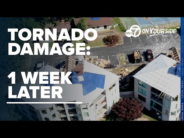 ⁣Rebuilding efforts underway one week after devastating Hot Springs tornado