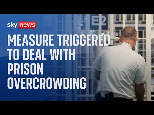 ⁣Emergency measure triggered to deal with prison overcrowding in England