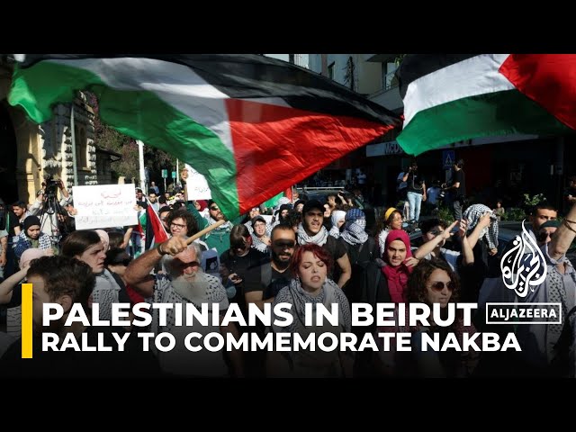 ⁣Palestinian refugees in Beirut denounce new Nakba in Gaza