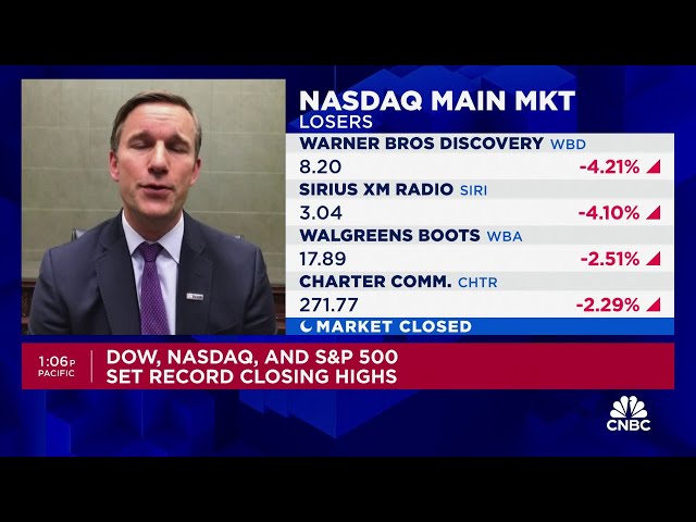 ⁣All three major averages see record closing highs