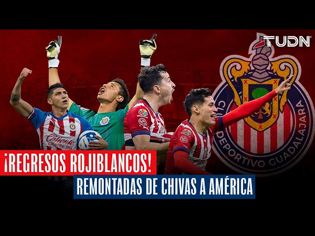 ⁣¡REMONTADAS ROJIBLANCAS! ⚪️ Regresos INCREÍBLES de Chivas sobre América | TUDN