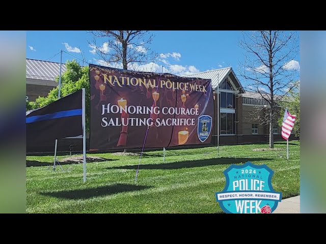 ⁣Louisville police memorial banner vandalized