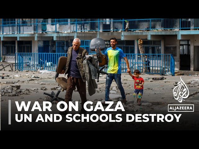 ⁣Israeli strikes on populated areas: UN clinics and schools destroyed