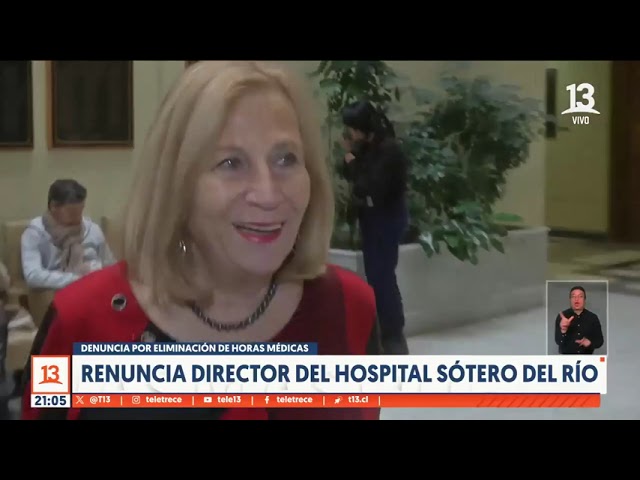 ⁣Tras denuncia por listas de espera en #ReportajesT13: renuncia director del Hospital Sótero del Río