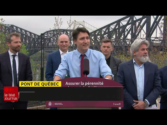⁣Pont de Québec : Un investissement d'un milliard $ sur 25 ans