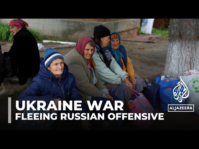 ⁣Kharkiv attacks: Civilians flee Russian offensive in Ukraine