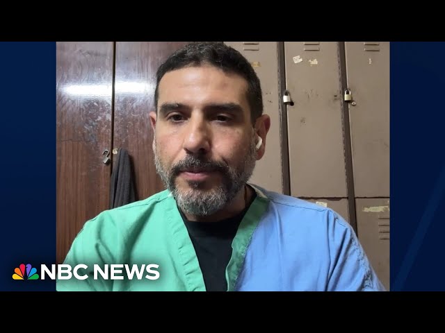 ⁣Doctor still treating patients in Gaza while being blocked from leaving