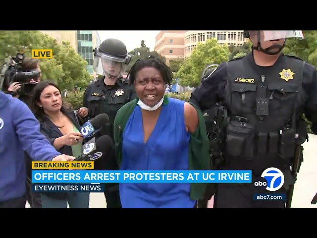 ⁣UC Irvine professor detained at pro-Palestinian protest speaks out