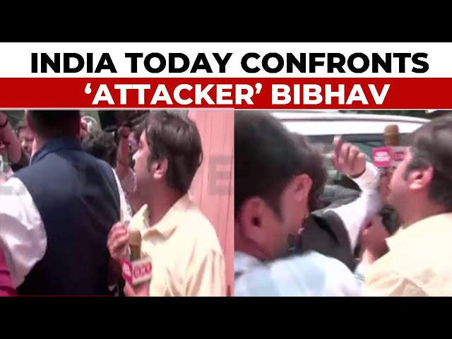 ⁣India Today Confronts 'Swati Maliwal Attacker' Bibhav, Kejriwal's PA Keeps Silent On 
