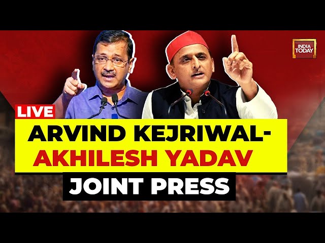 ⁣LIVE: Arvind Kejriwal-Akhilesh Yadav Joint Presser | 'INDIA' Alliance News | Lok Sabha Ele