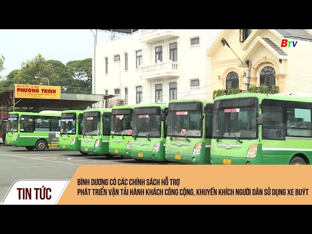 Các chính sách hỗ trợ phát triển vận tải hành khách công cộng, khuyến khích sử dụng xe buýt