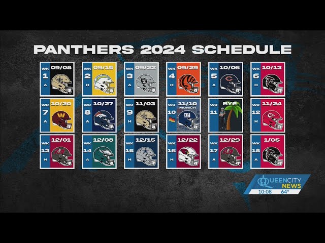 ⁣When & Where: Panthers 2024-2025 schedule released