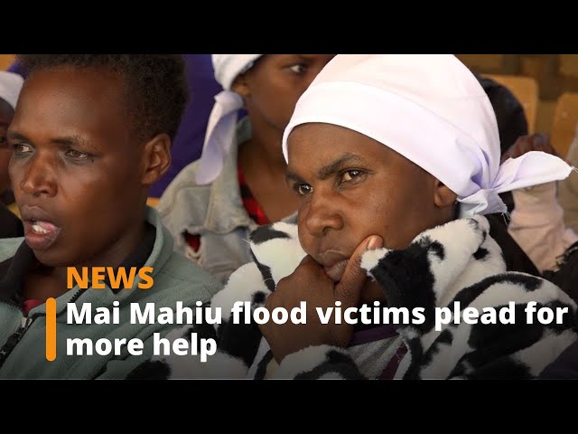 ⁣Mai Mahiu flood victims plead for more help