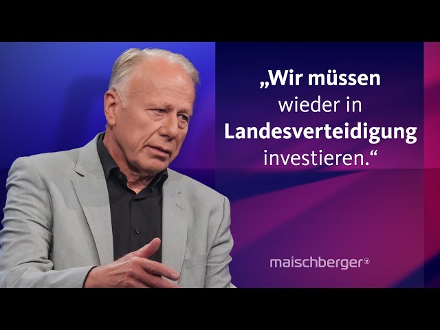 ⁣Jürgen Trittin über Ampelstreit, Atomausstieg und Landesverteidigung | maischberger