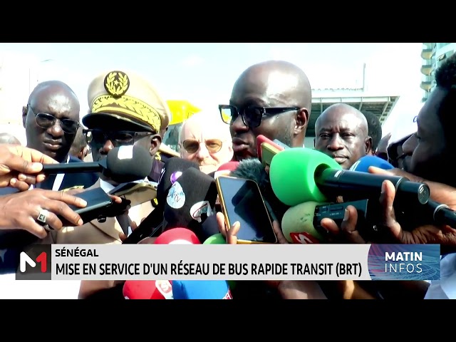 ⁣Sénégal : mise en service d´un réseau de bus rapide transit