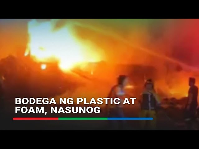⁣Malaking bodega ng plastic at foam sa Consolacion, Cebu nasunog