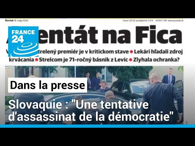 Tentative d'assassinat de Robert Fico: "Le germe de la violence" • FRANCE 24