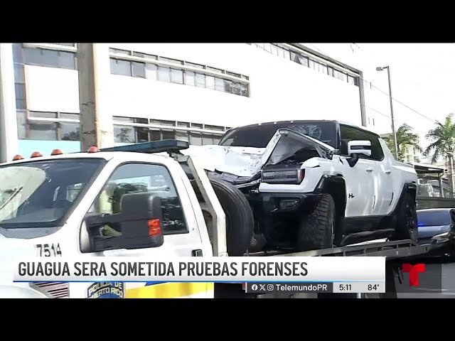 ⁣Caso jinetes arrollados: Ocupan Hummer chocada y sin tablilla