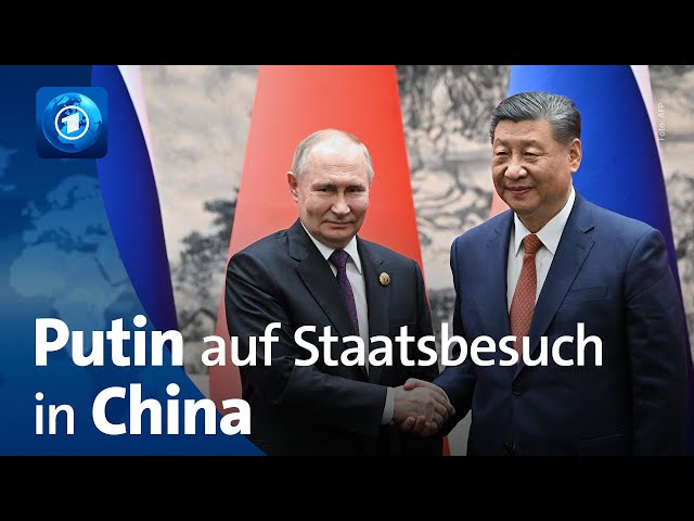 ⁣Russlands Präsident Putin beginnt Staatsbesuch in China