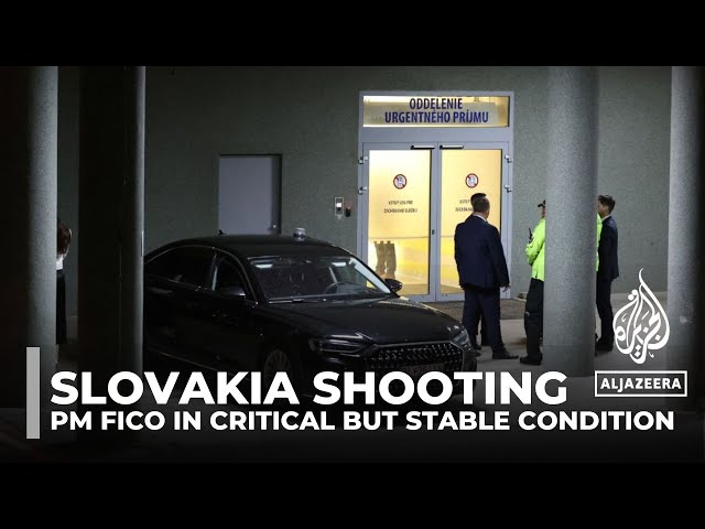 ⁣Slovakia PM Robert Fico in critical but stable condition after being shot