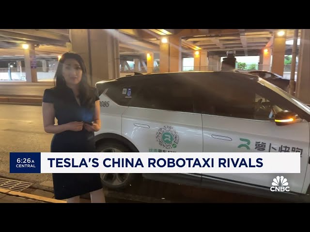⁣Riding Baidu's self-driving robotaxi