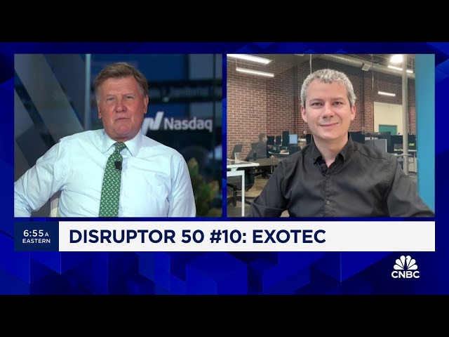 ⁣2024 CNBC Disruptor 50: Exotec CEO Romain Moulin on improving warehouse efficiency