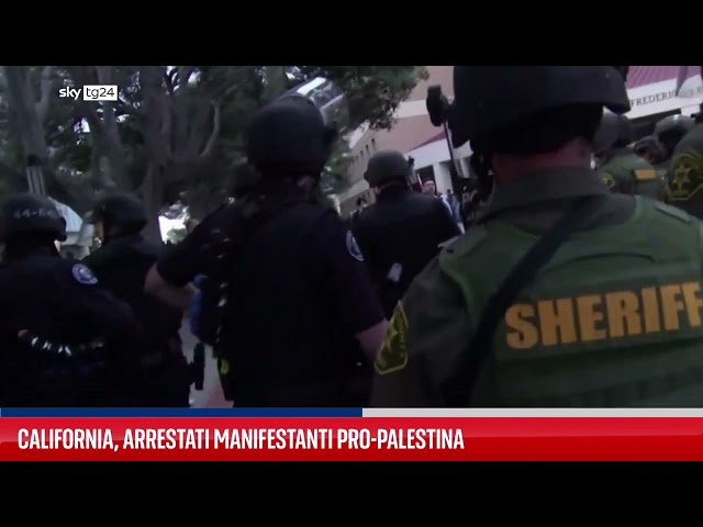 ⁣California, arrestati manifestanti pro-Palestina
