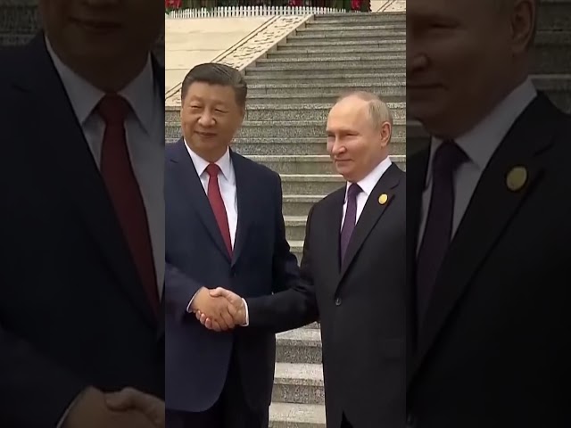 ⁣Vladimir Putin meets Xi Jinping in China