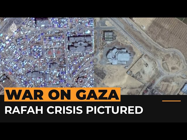 ⁣Satellite images from Gaza show scale of Rafah displacement | Al Jazeera Newsfeed