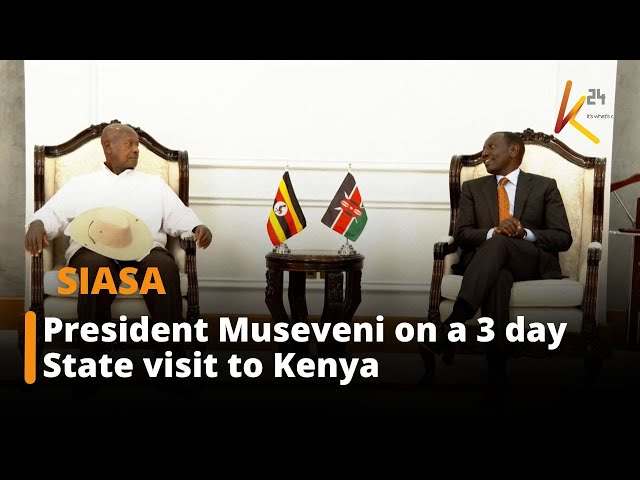 ⁣President Ruto hosts Ugandan president on a state visit to Kenya