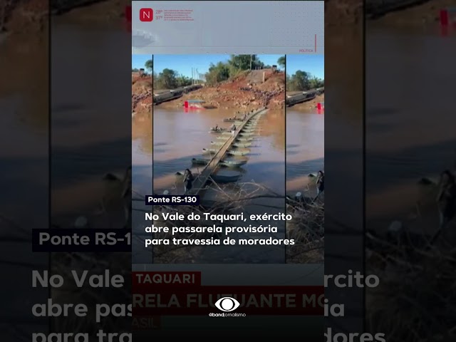 ⁣Exército constrói passarela provisória no Vale do Taquari #shorts