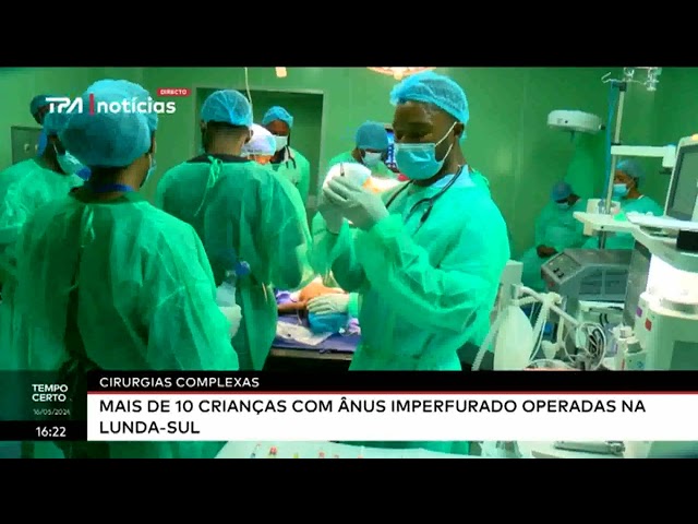 ⁣Cirurgias Complexas -  Mais de 10 crianças com ânus imperfurado operadas na Lunda-Sul