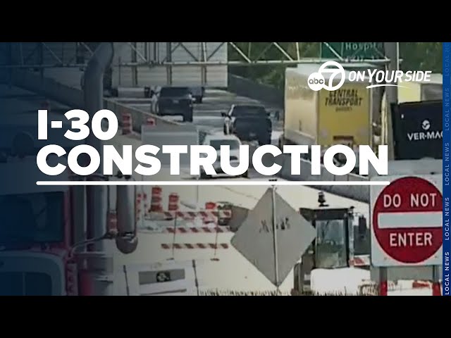 ⁣I-30 Crossing project ahead of schedule, expected to finish by next summer