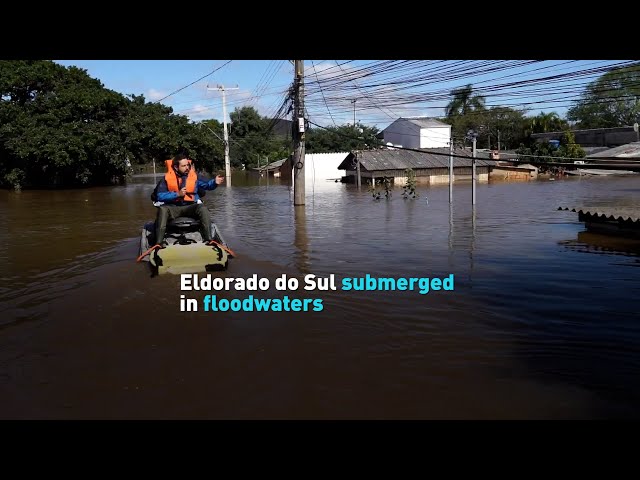 ⁣Eldorado do Sul submerged in floodwaters