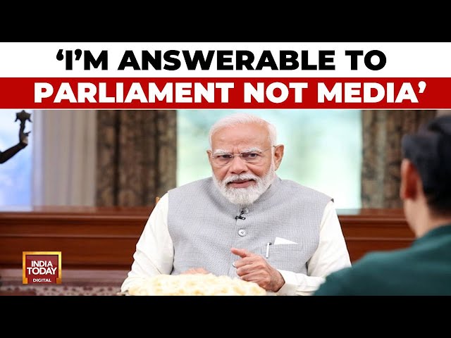 ⁣PM Modi Responds To Allegations Of Not Holding Press Conferences Interviews | PM Modi Exclusive