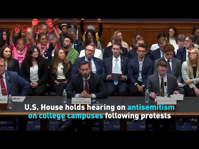 ⁣U.S. House holds hearing on antisemitism on college campuses following tense protests